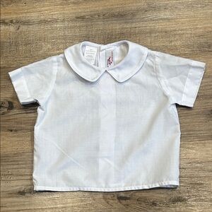 Elegant White Kids Button Down Shirt